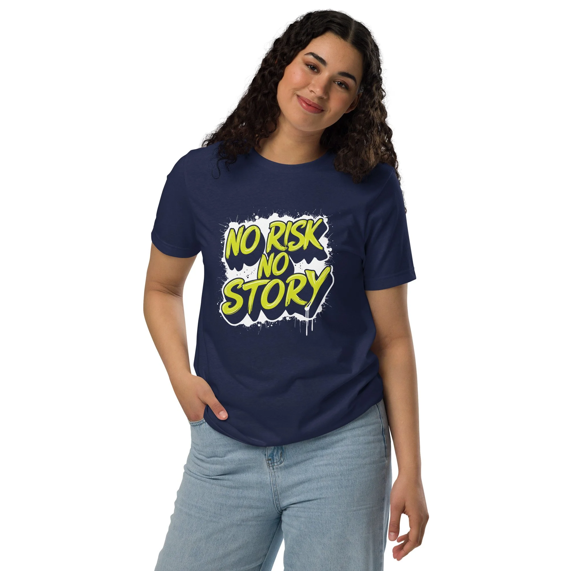 no risk no story streetwear tee
