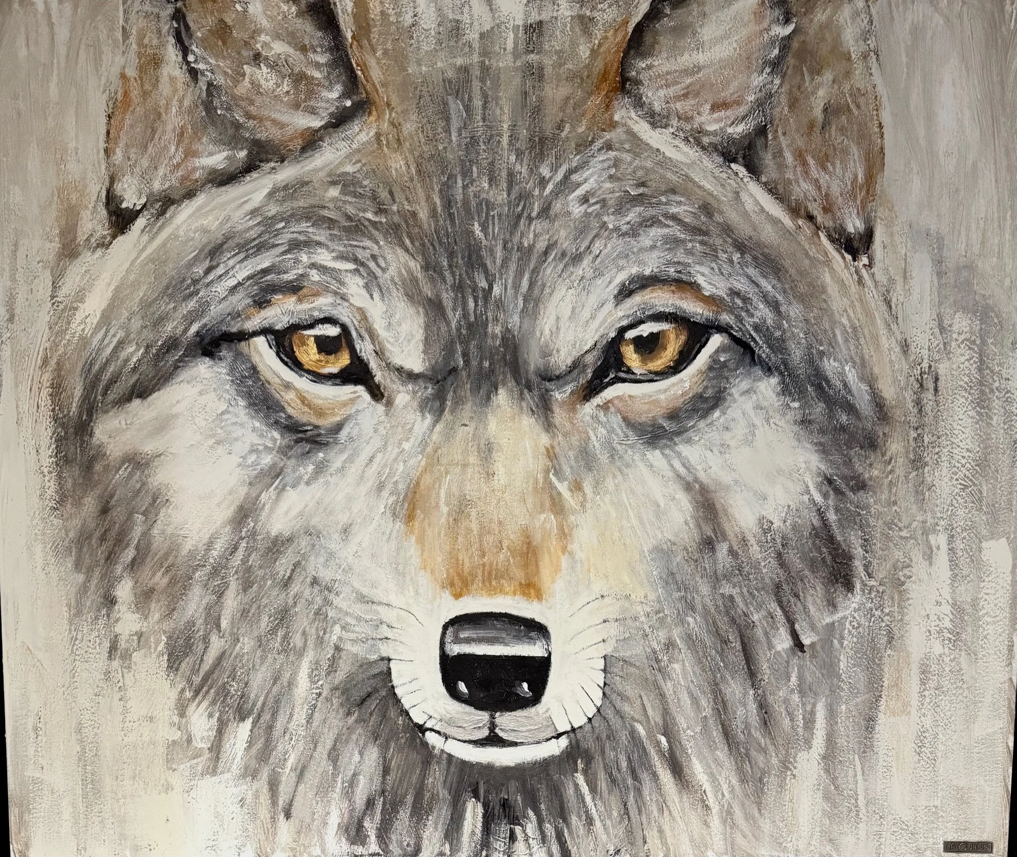 loup sauvage, art contemporain