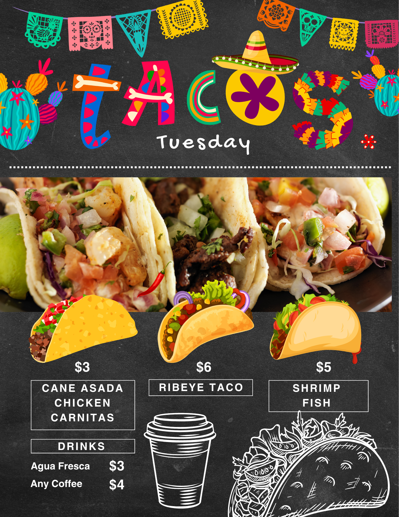 🌮 ¡Ya es Martes de Tacos! El festín definitivo en Palapas Brunch &amp; Lounge 🌮