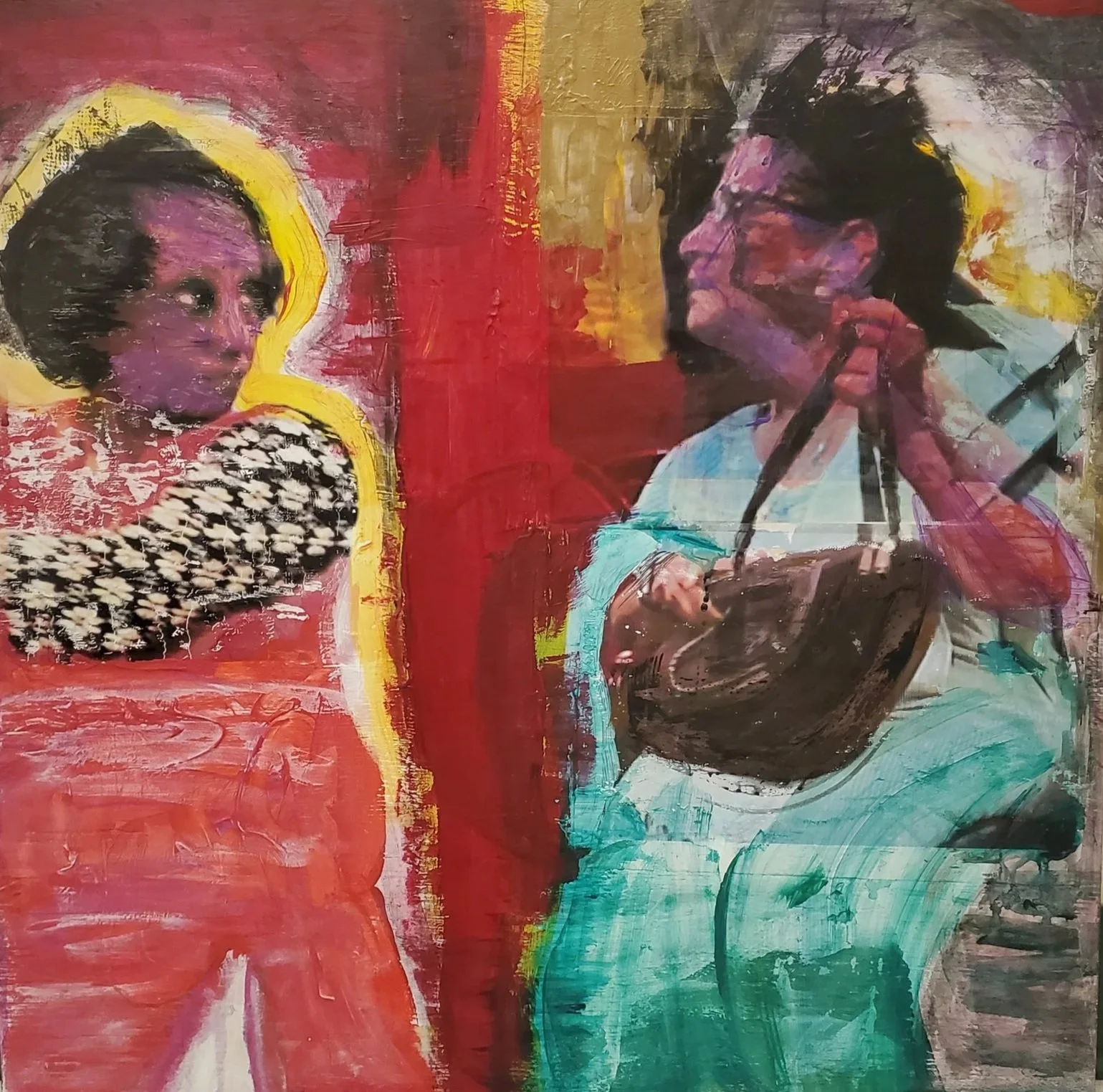 "Ben" Acrylic on Wood 24" x 24" 