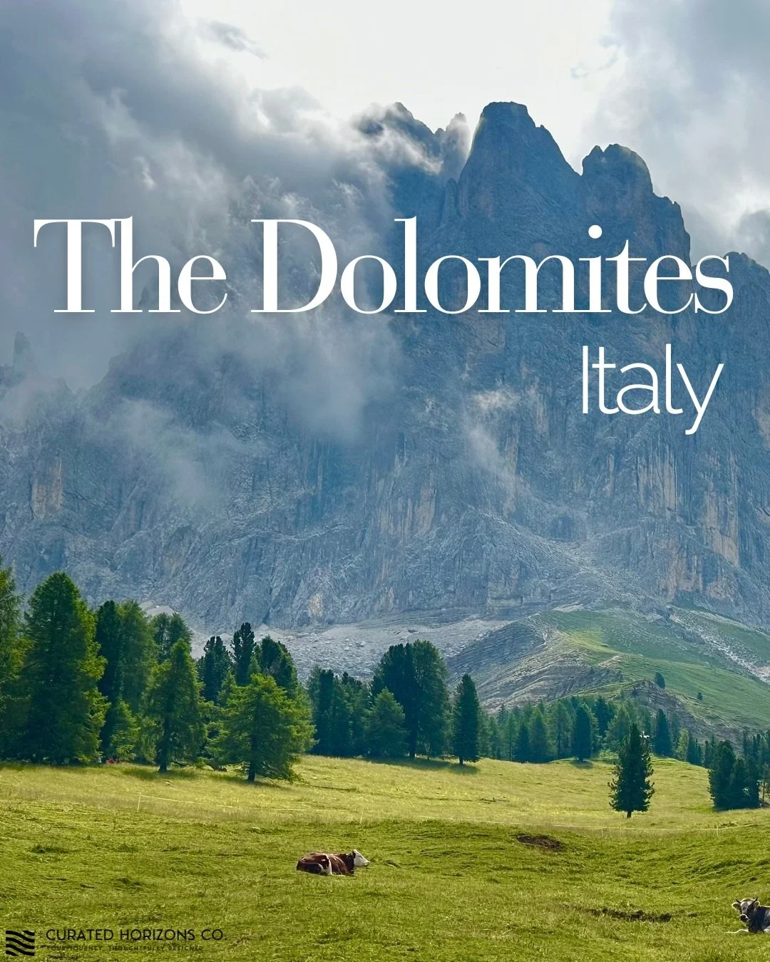The Dolomites, curated.
Where dramatic peaks meet slow mornings, alpine wellness, and quietly unforgettable stays. From mountain spas to storybook villages, this is Italy at its most serene.

Save this guide for later &mdash; and when you&rsquo;re re