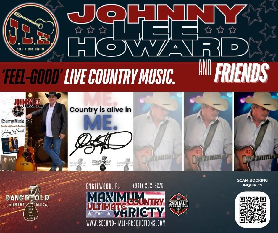 Florida country music entertainer Johnny Lee Howard on stage