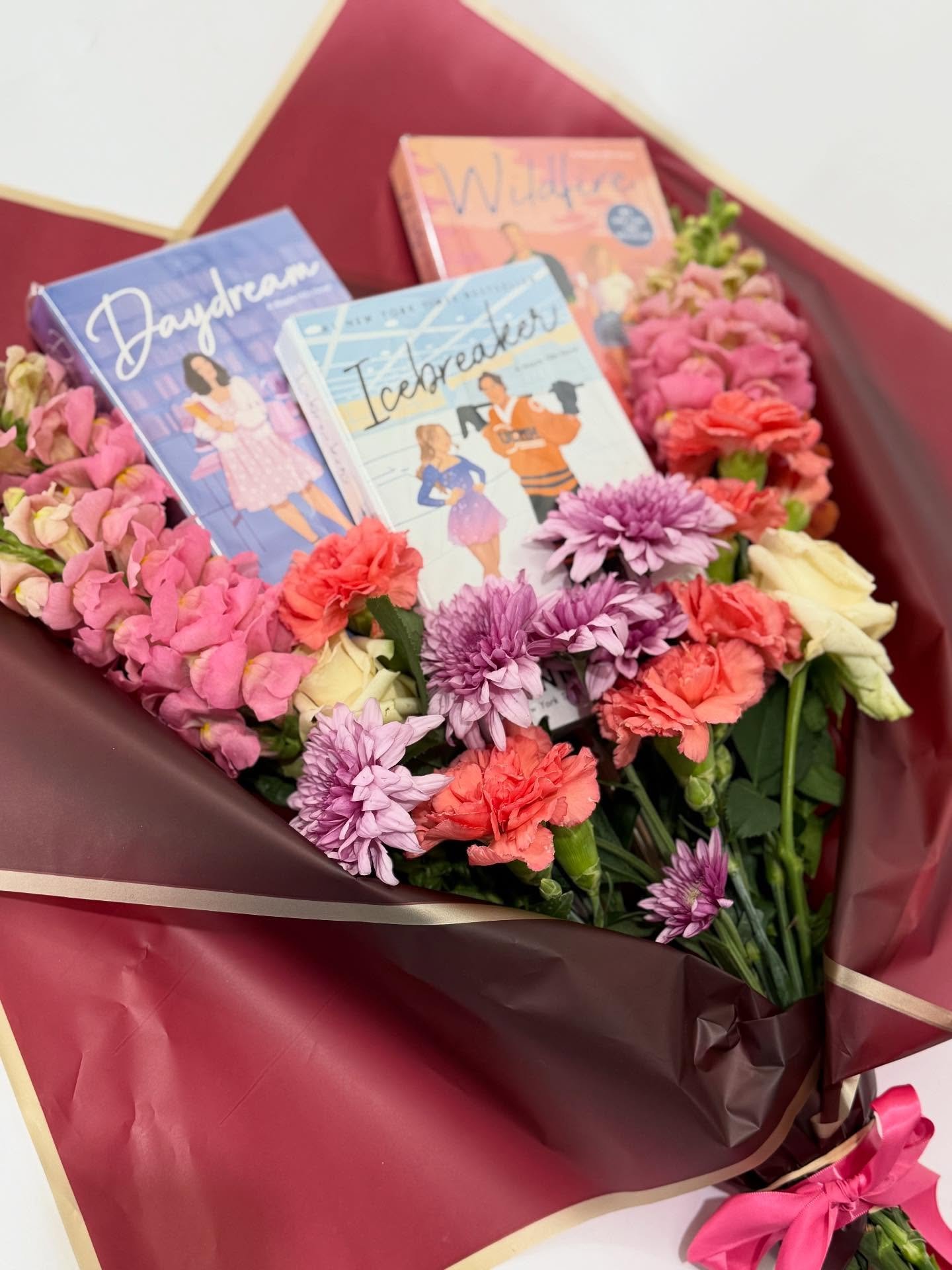 ✨ The Trilogy ✨
Three books, beautifully bundled in a bouquet of fresh flowers - the ultimate gift. Choose a matching series for your favourite binge-reader, or mix and match three titles to keep things interesting

Whether you&rsquo;re spoiling your
