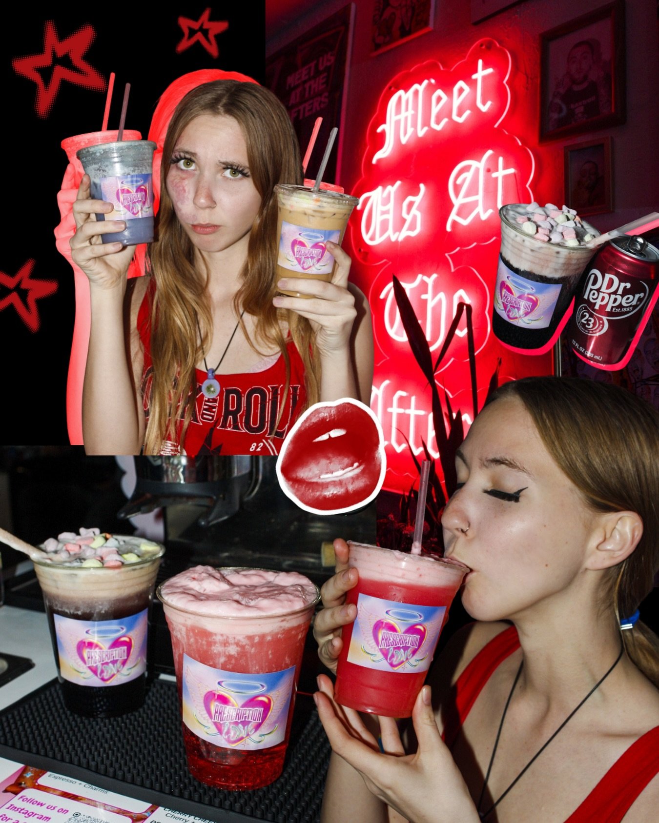 Dirty sodas&hellip; but make it Prescription Love 💋

Pick your soda, add your favorite flavors, and top it with our whipped flavored cold foam for the perfect fizzy treat.

Sweet. Creamy. A little flirty.
Basically the drink equivalent of a crush. ?