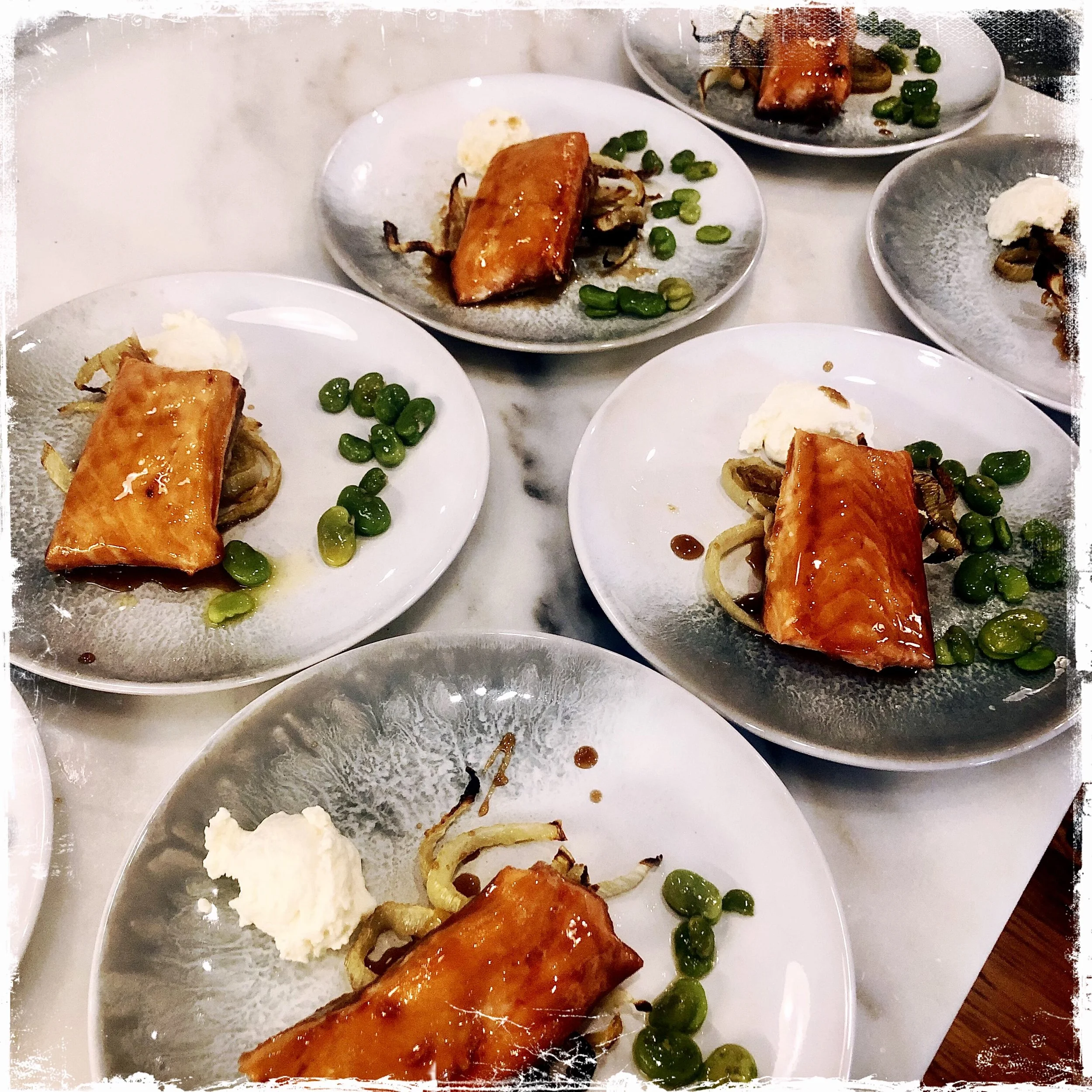 Bourbon glazed salmon