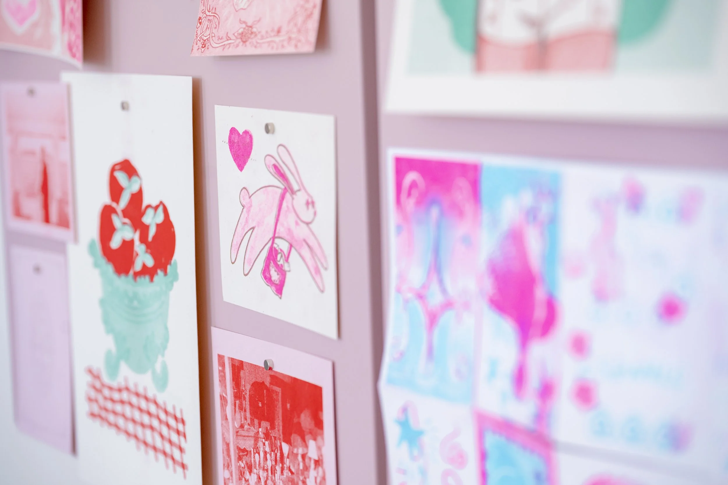 Riso Printed Postcards (Pick-Up)