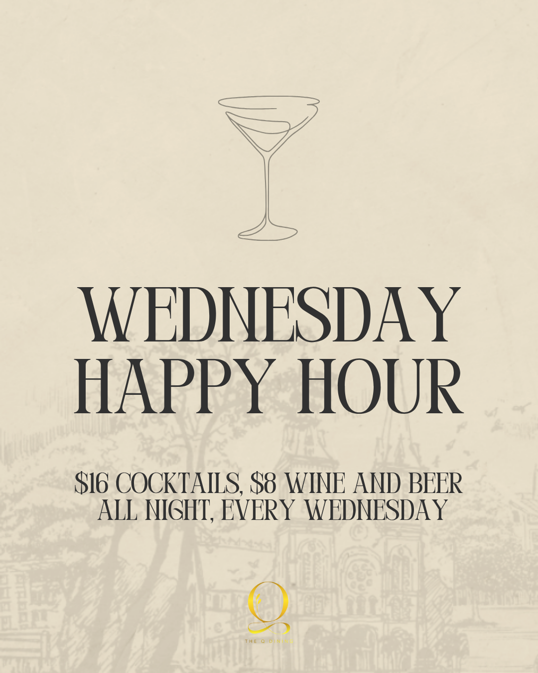 Wednesday Happy Hour at Q Dining