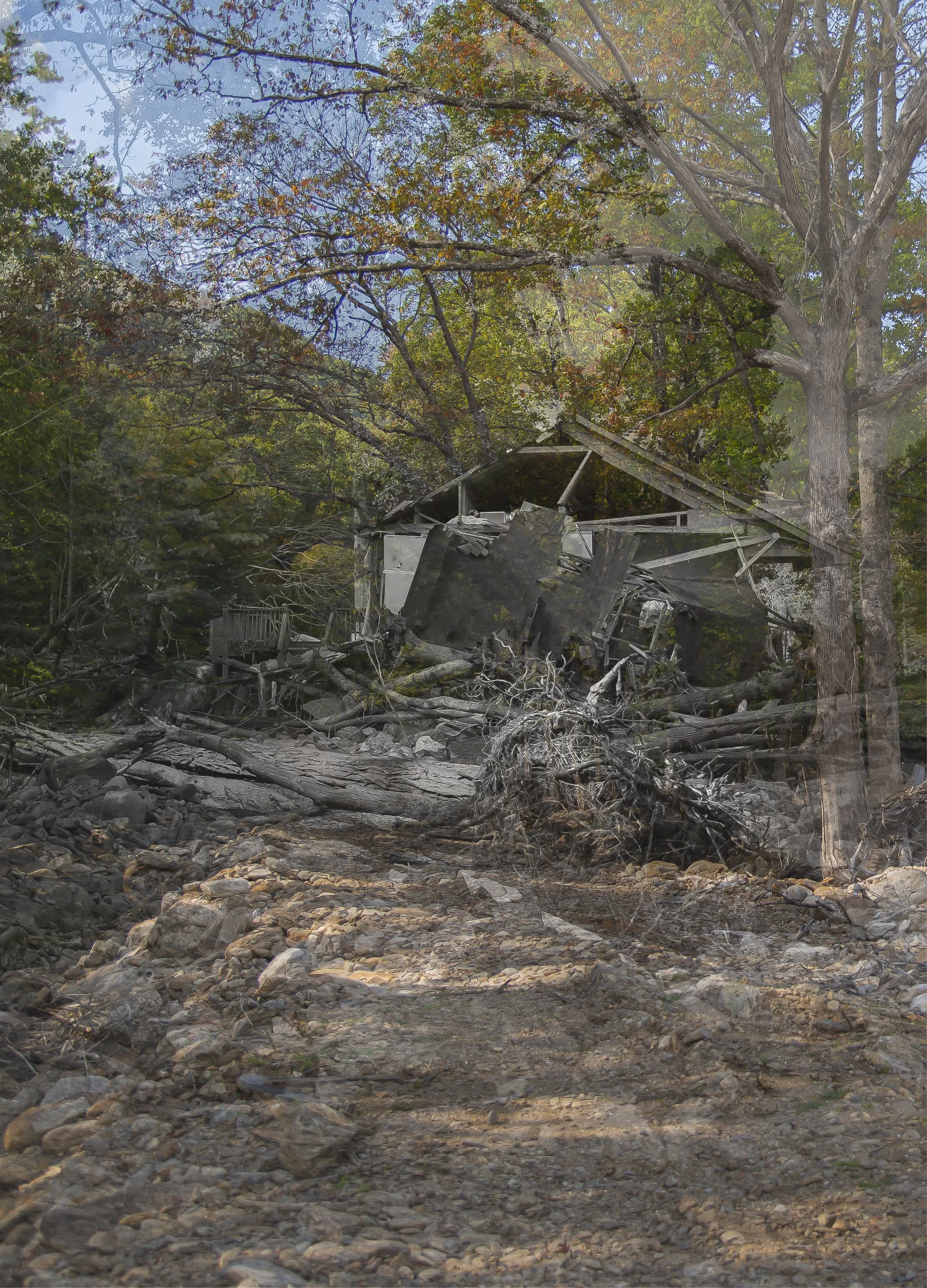 "Off the Cane River," 
Ink-Jet Print, 
24" x 36", 
2026