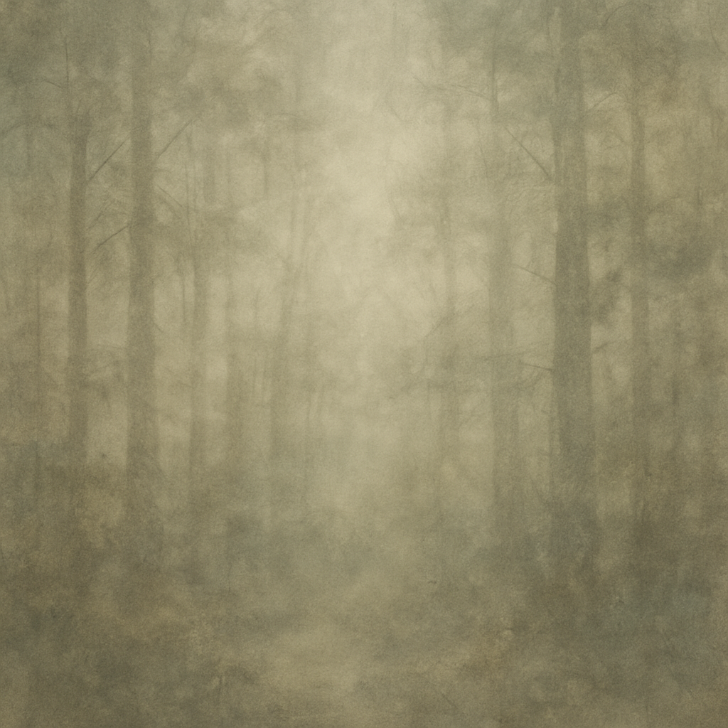 Decorative foggy forest background.