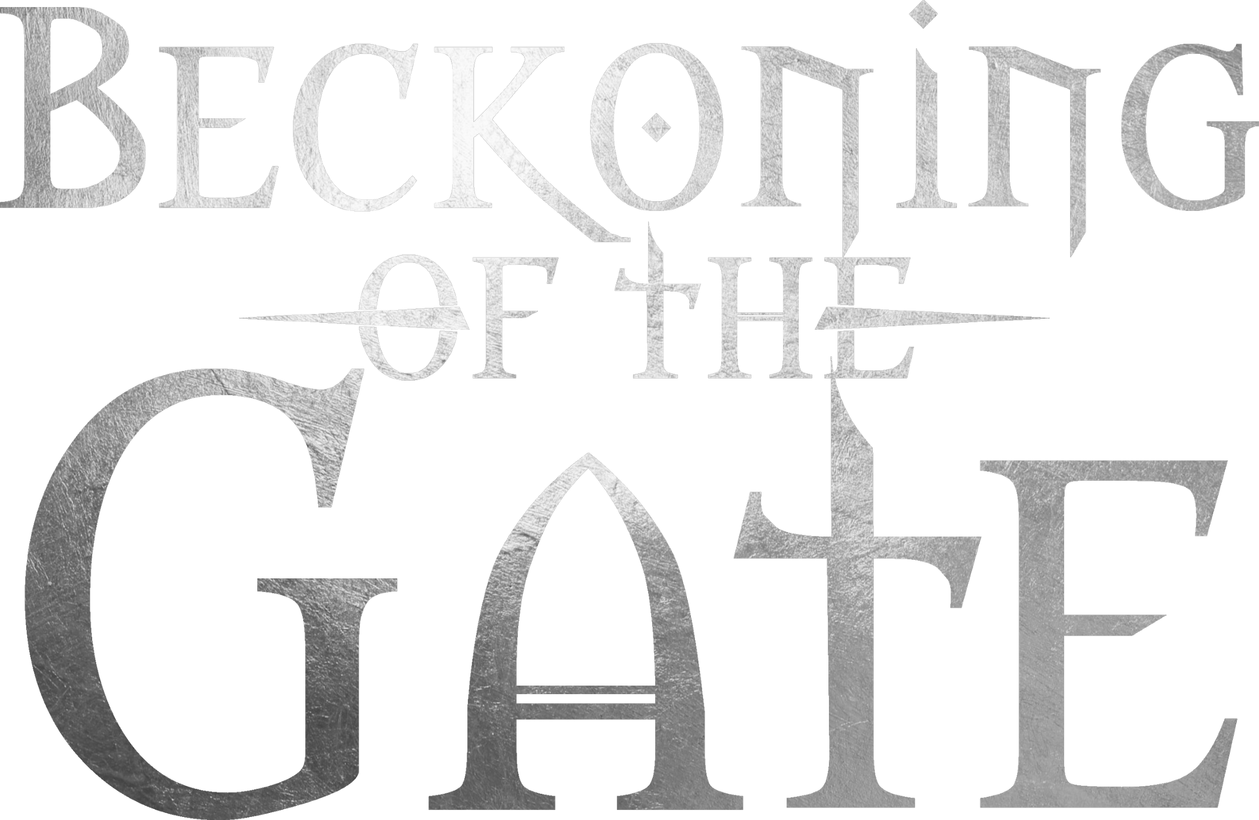 Close-up of the book title 'Beckoning of the Gate'.