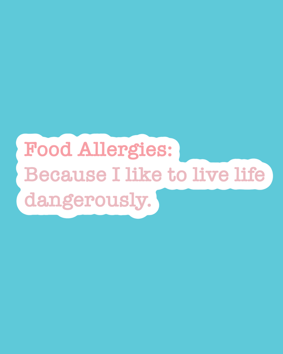 Food Allergies Sticker
