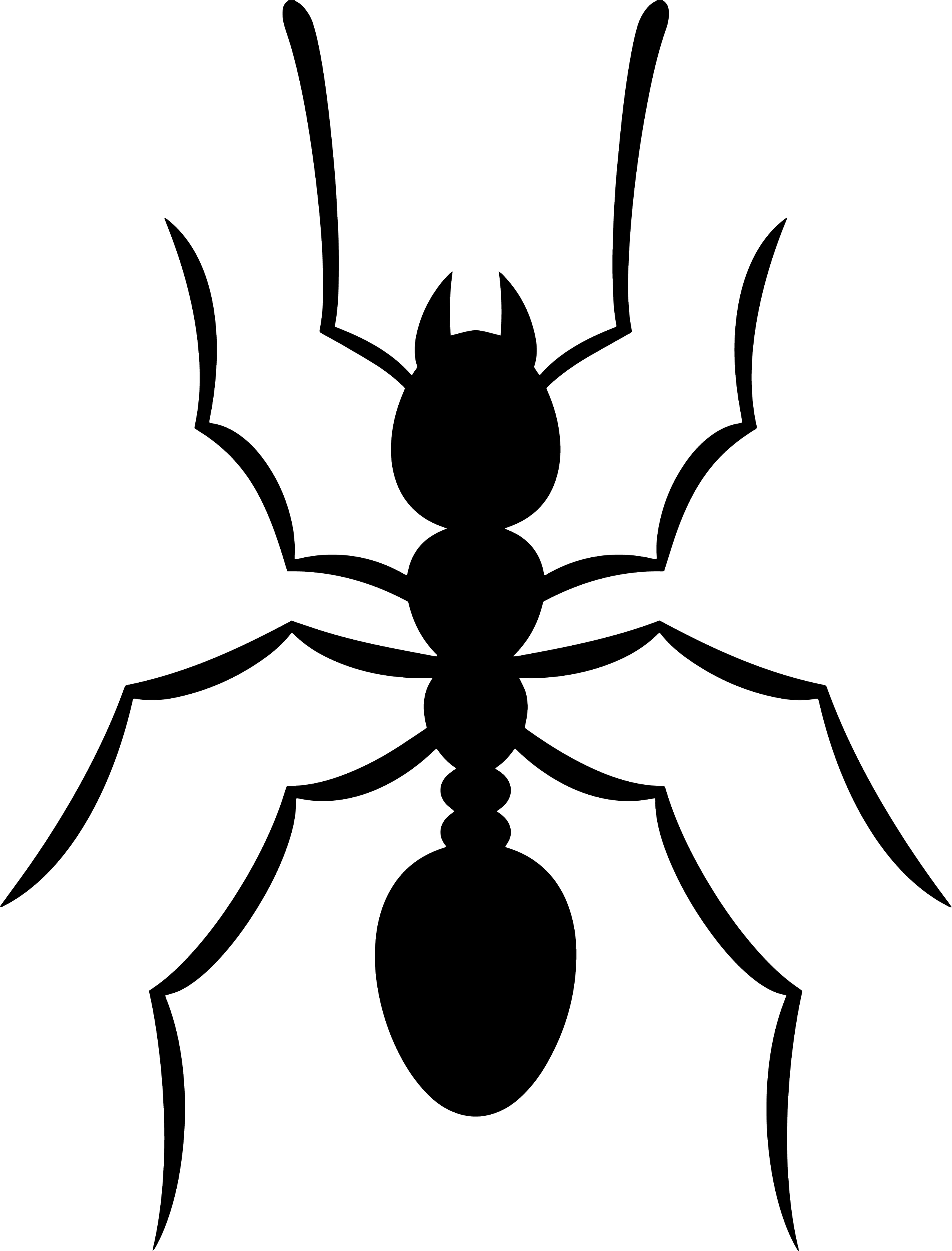 Black-and-white outline of a spider on a web.