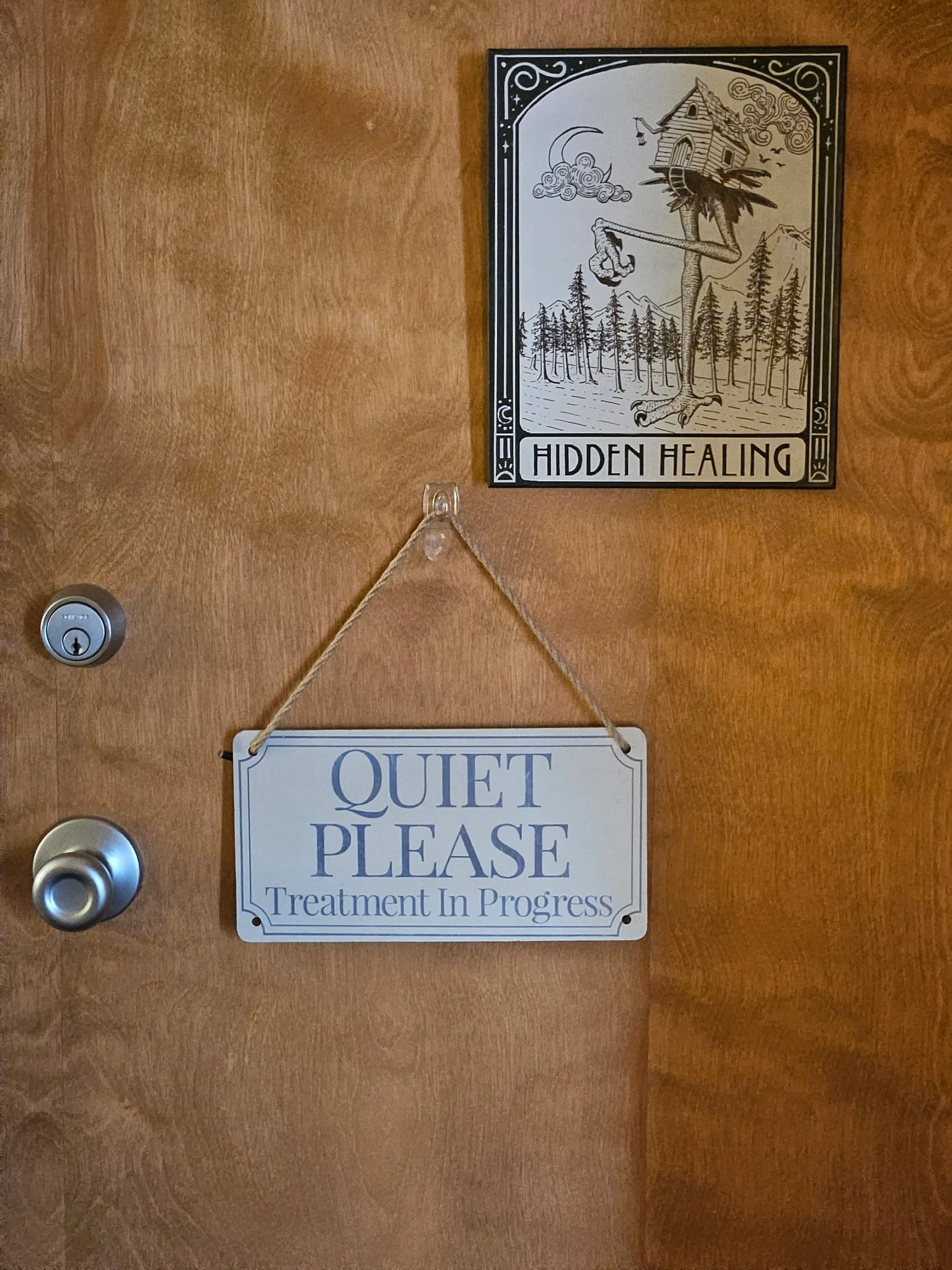 Photo of Hand Painted Hidden Healing Baba Yaga Sign