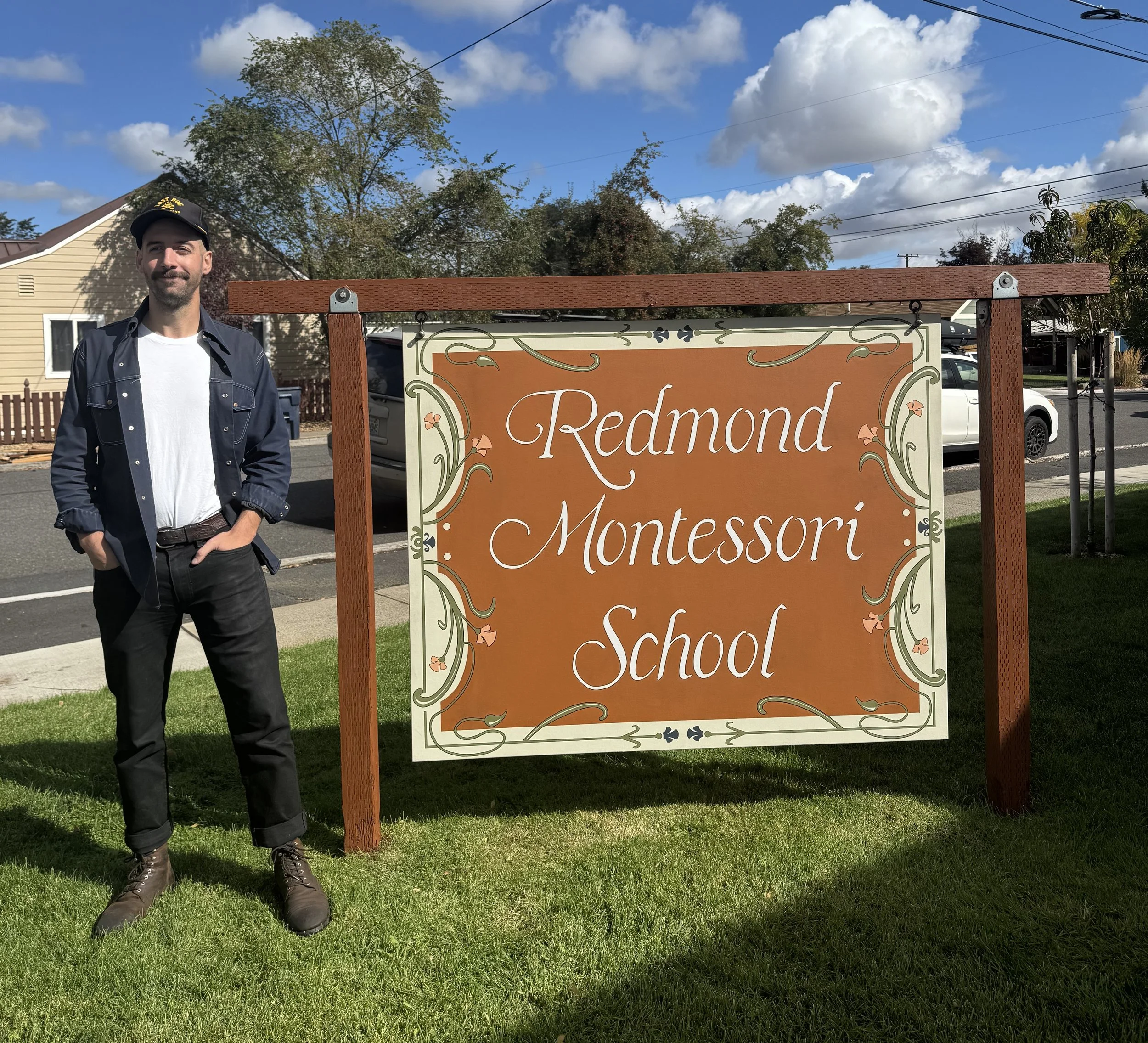 Hanging Hand Painted Sign 2