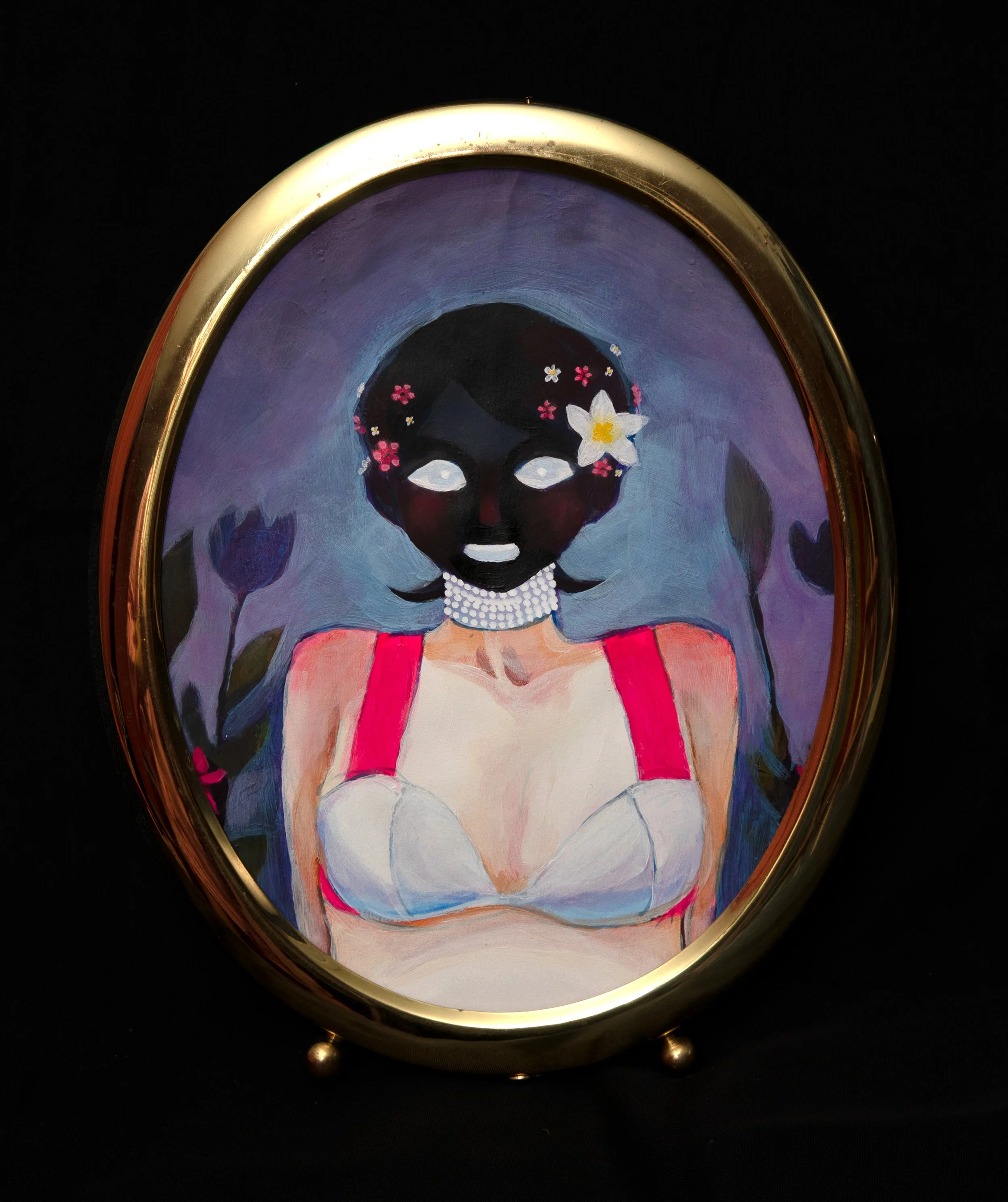  "Portrait of Nil: The Spirit Guide"
Acrylic Paint on Paper and Framed
Dimensions
2023