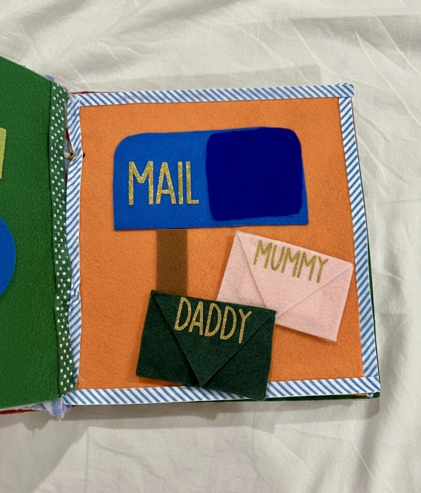 Educational Felt Book, Baby Sensory, Handmade, Personalised, Custom, Sensory Experiences, Fine Motor, Baby Gift, Toddler Gift, Unique Gift, Handmade