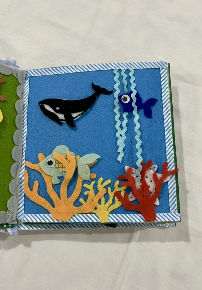 Educational Felt Book, Baby Sensory, Handmade, Personalised, Custom, Sensory Experiences, Fine Motor, Baby Gift, Toddler Gift, Unique Gift, Handmade