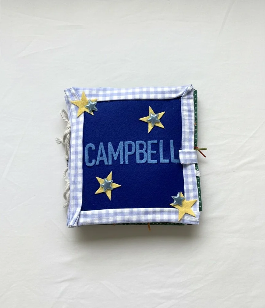 Educational Felt Book, Baby Sensory, Handmade, Personalised, Custom, Sensory Experiences, Fine Motor, Baby Gift, Toddler Gift, Unique Gift, Handmade