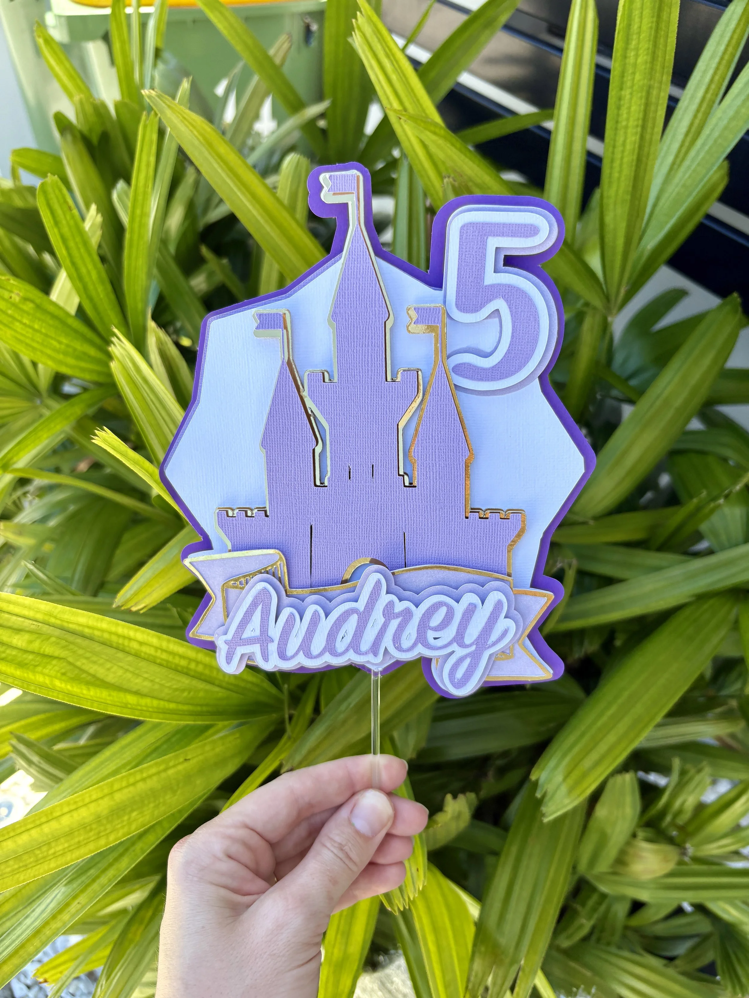 Princess Castle Cake Topper | Personalised Cake Topper