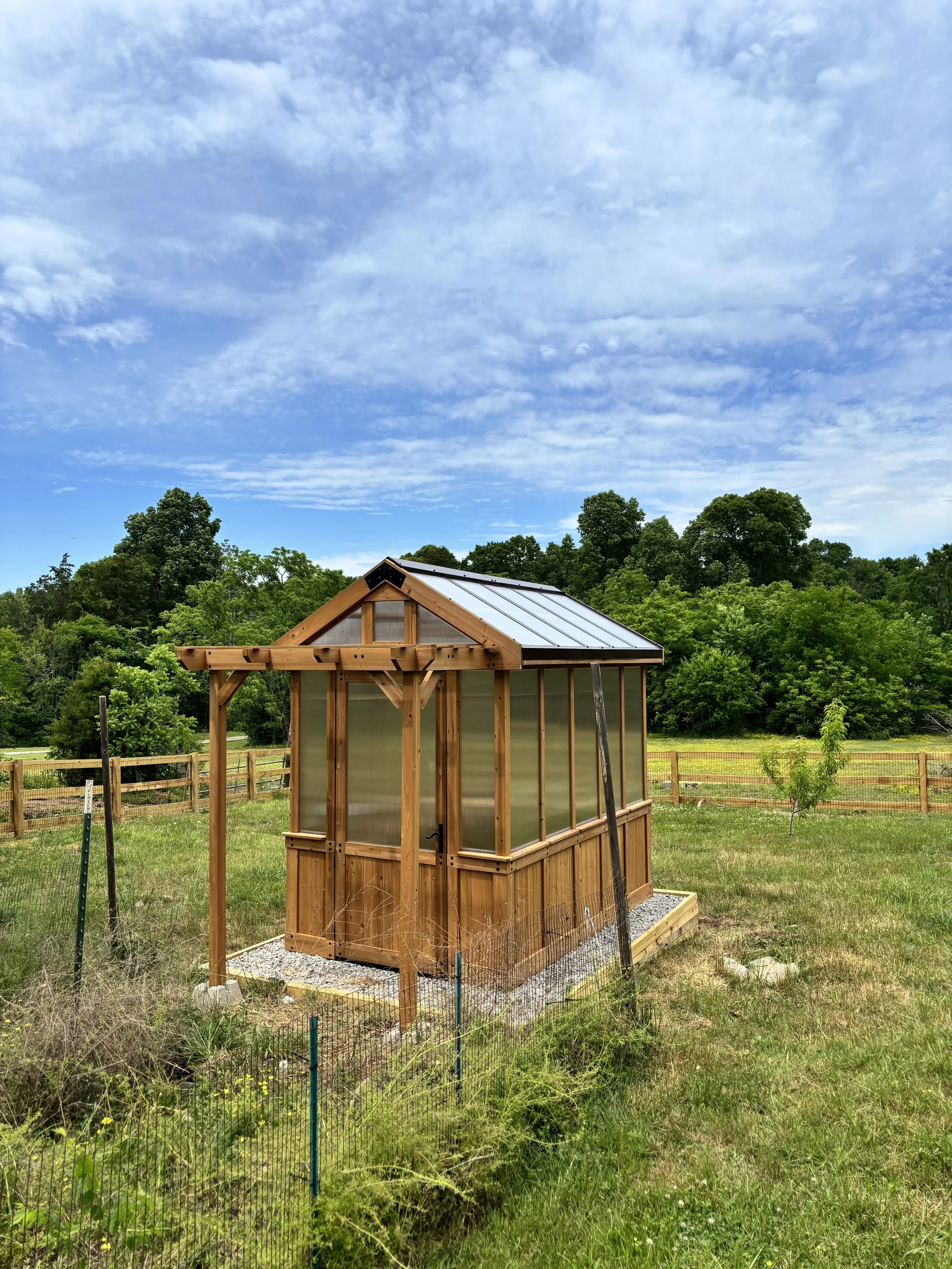 Custom greenhouse constructed by Henning Construction in Middle Tennessee