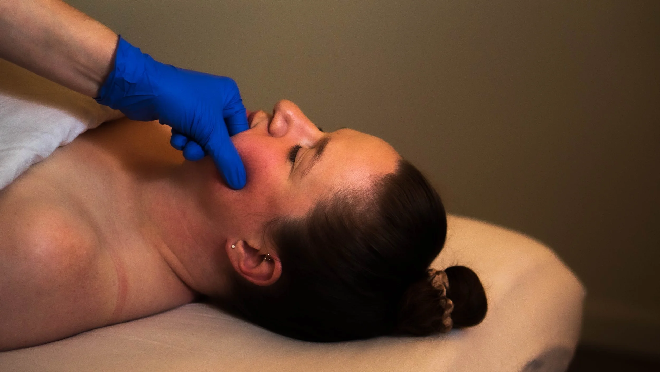 Intraoral massage. TMJ disorder. Night grinding. Tension headaches. Dental work.