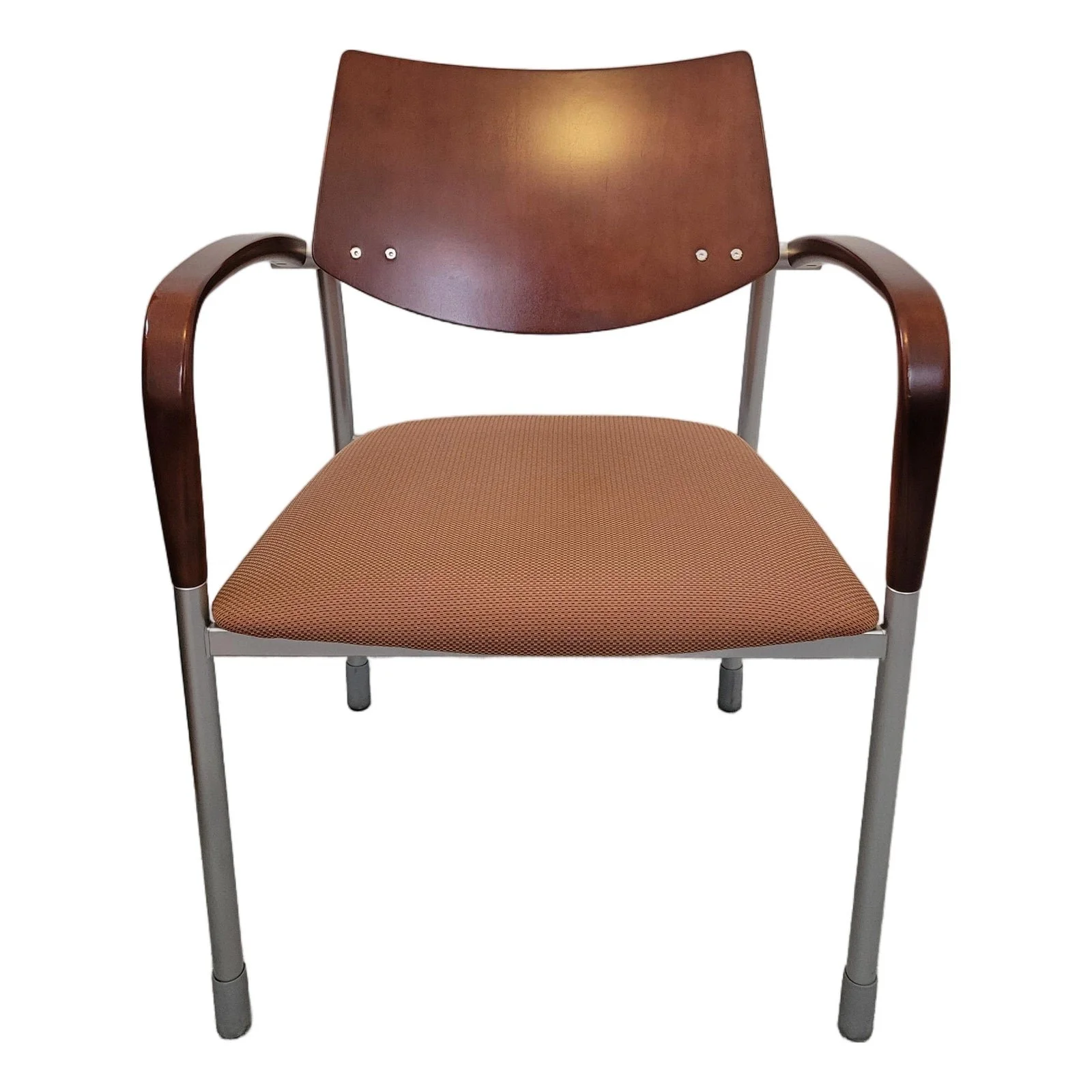 Gunlocke Cherry and Brushed Aluminum Arm Chair
$270