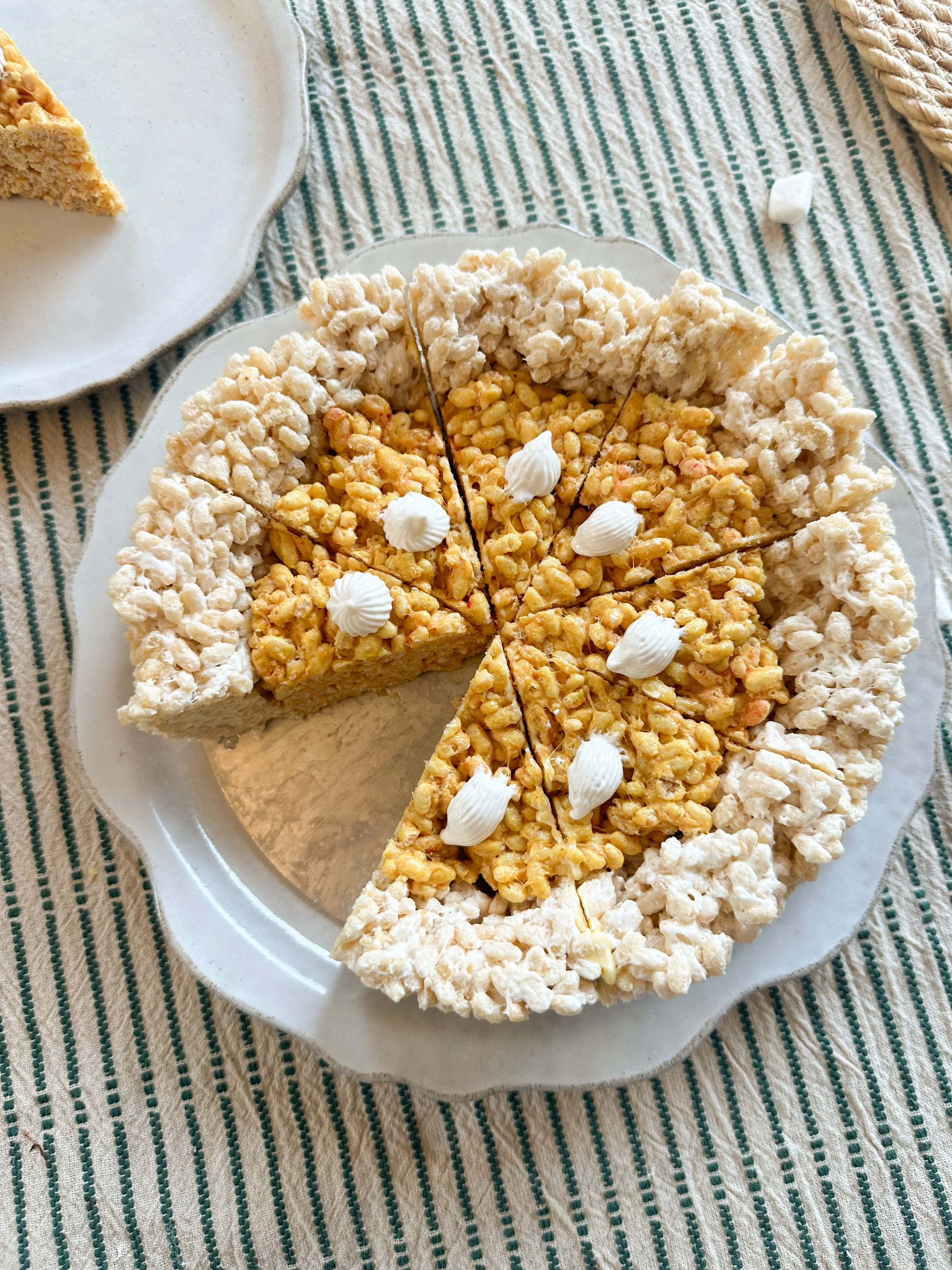 Rice Krispie Pumpkin Pie