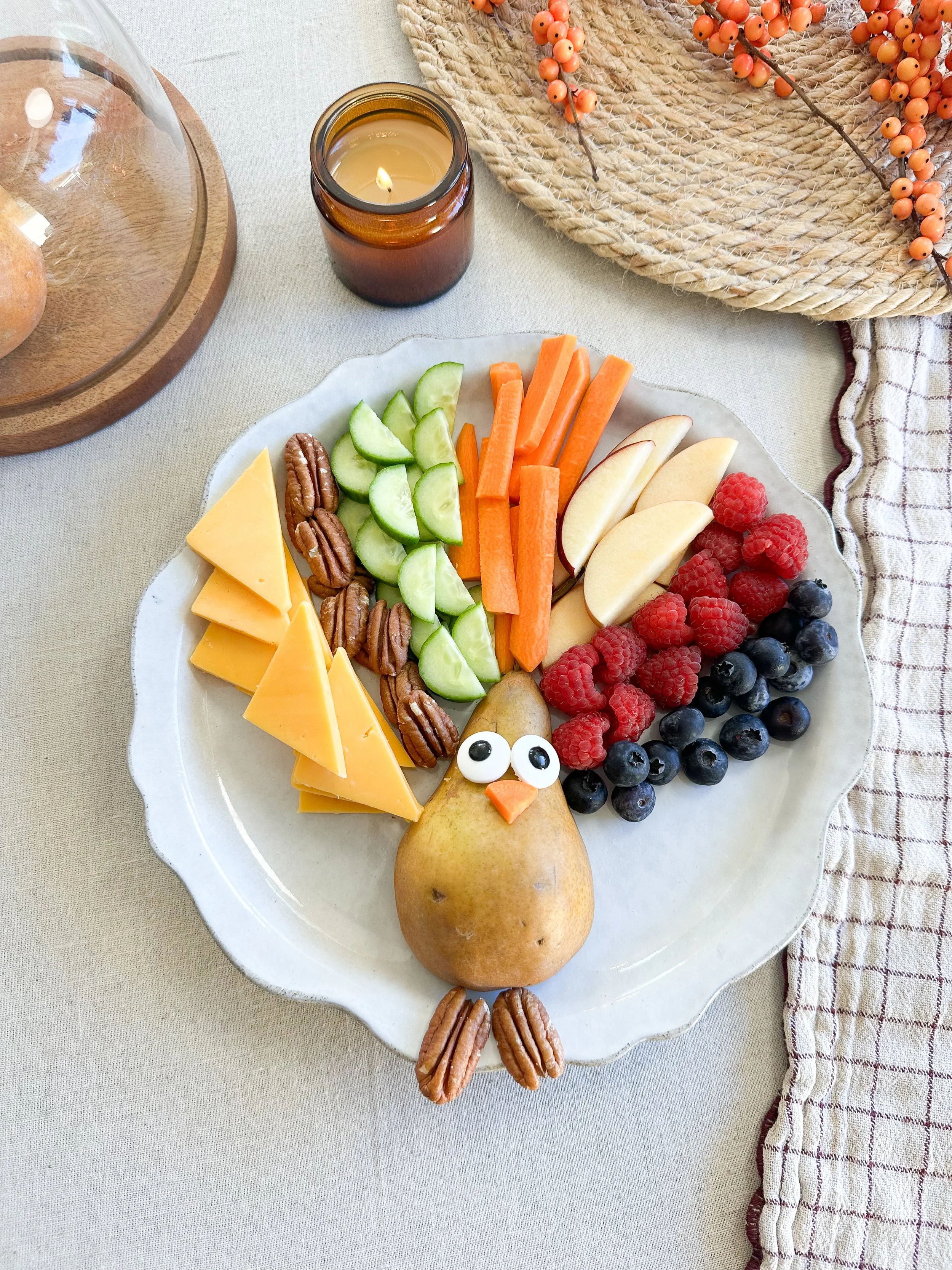 Kids Thanksgiving Snack Plate