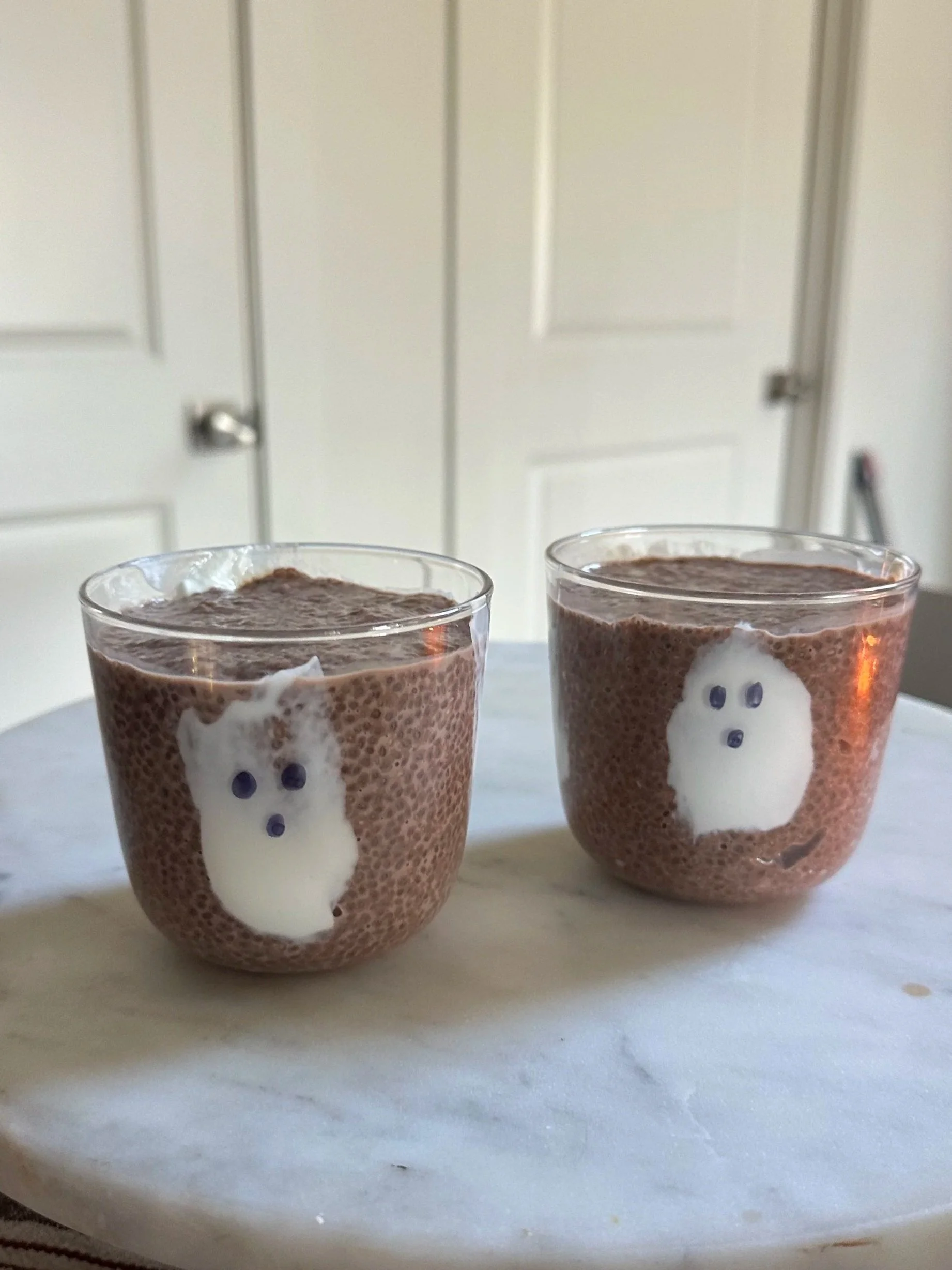 Spooky Chocolate Chia Seed Pudding: An Easy Protein + High Fiber Snack for Kids