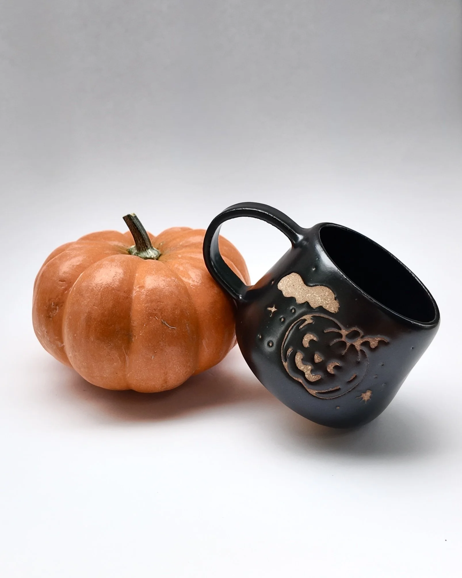 Enchanted Satin Black Halloween Mug