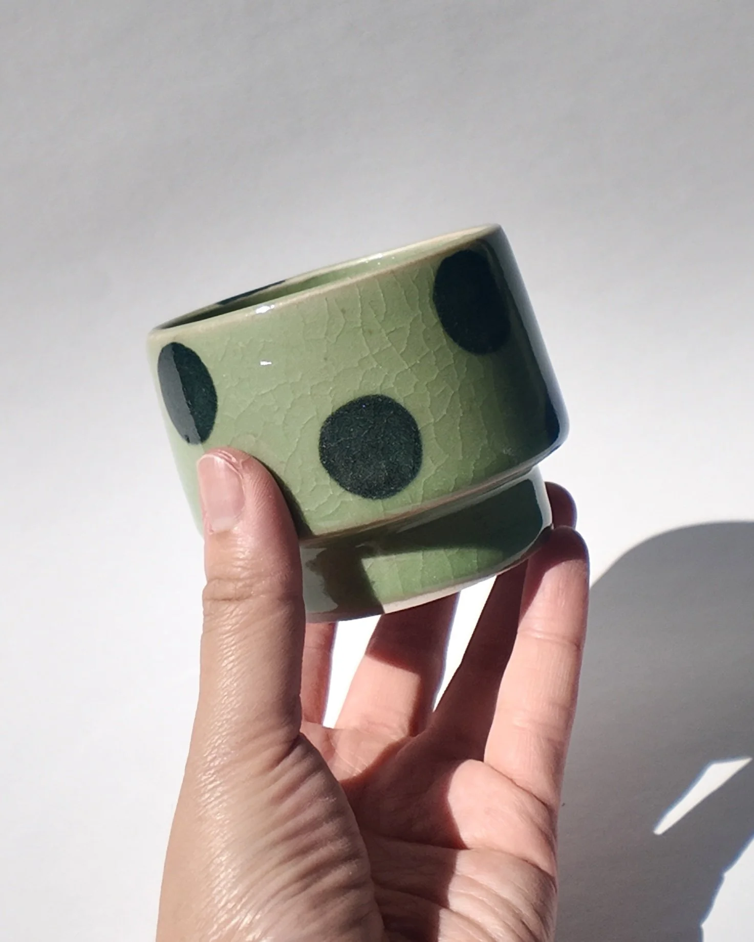 Green Polka Stackable