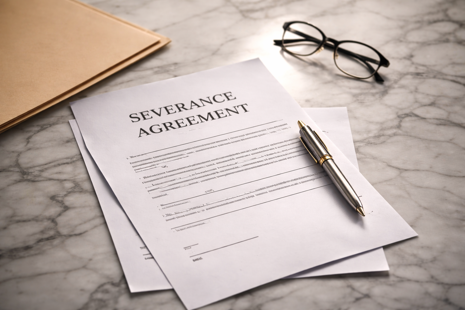 Severance agreement review and negotiation services to protect employees and executives during termination.