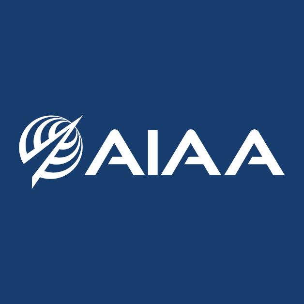 AIAA logo with a stylized globe and a lightning bolt on a blue background.