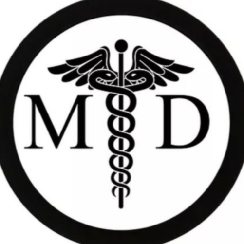 A logo with a caduceus symbol, two wings, and the letters M, S, and D.