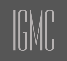 A gray background with the white letters 'IGMC' in the center.