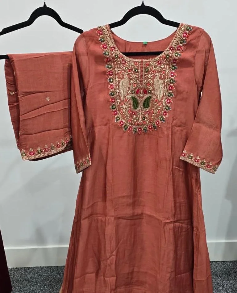 Rust toned Kurti-Pant Set