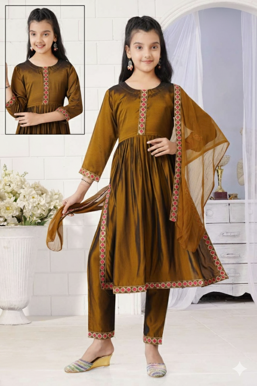 Rangila silk kurti set