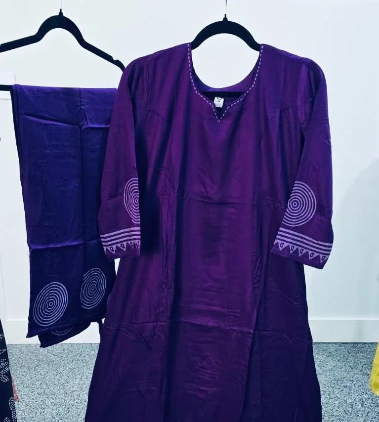 Kurti-Pant set in Gaji silk