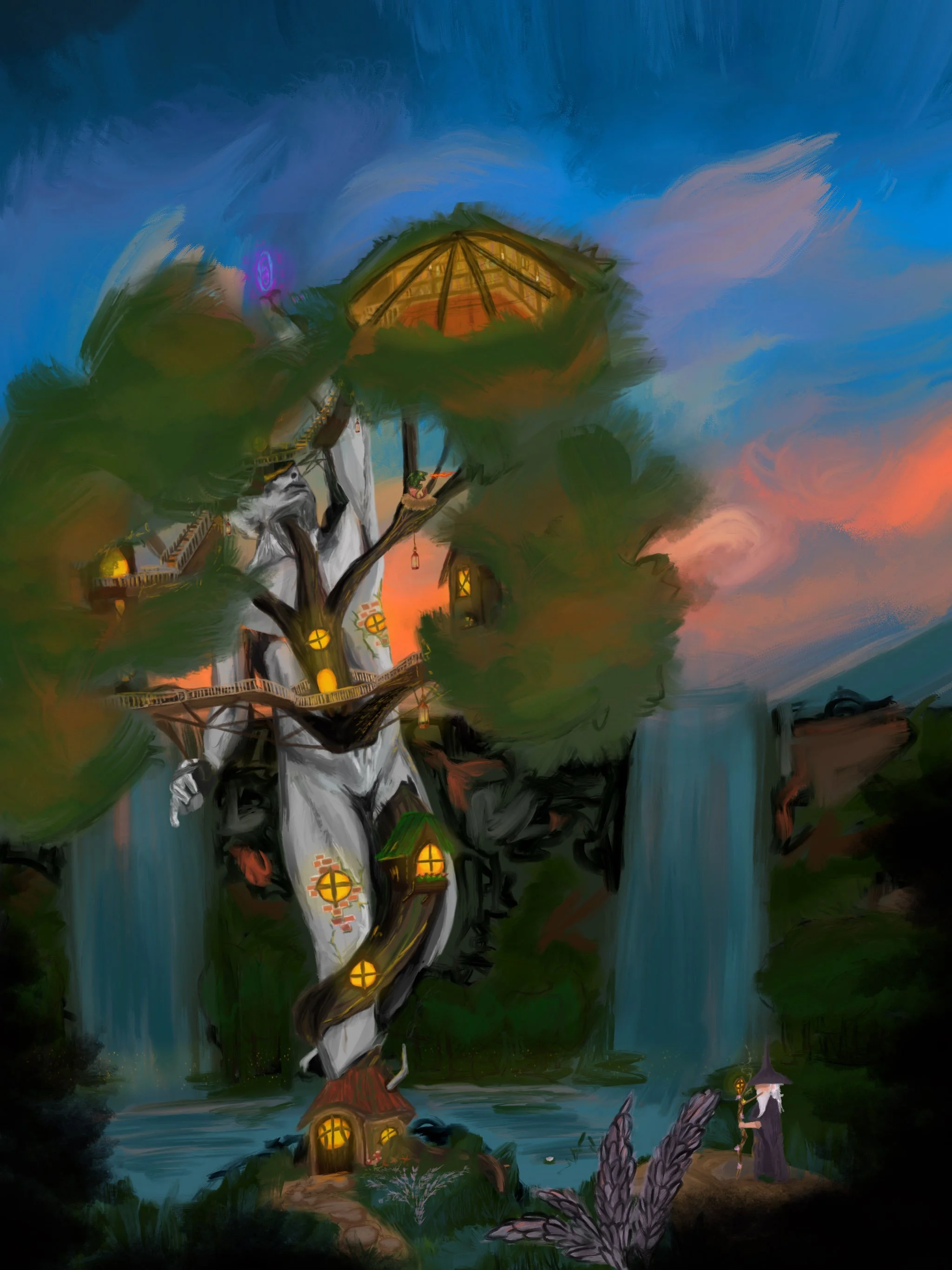 "TreeHouse" Procreate