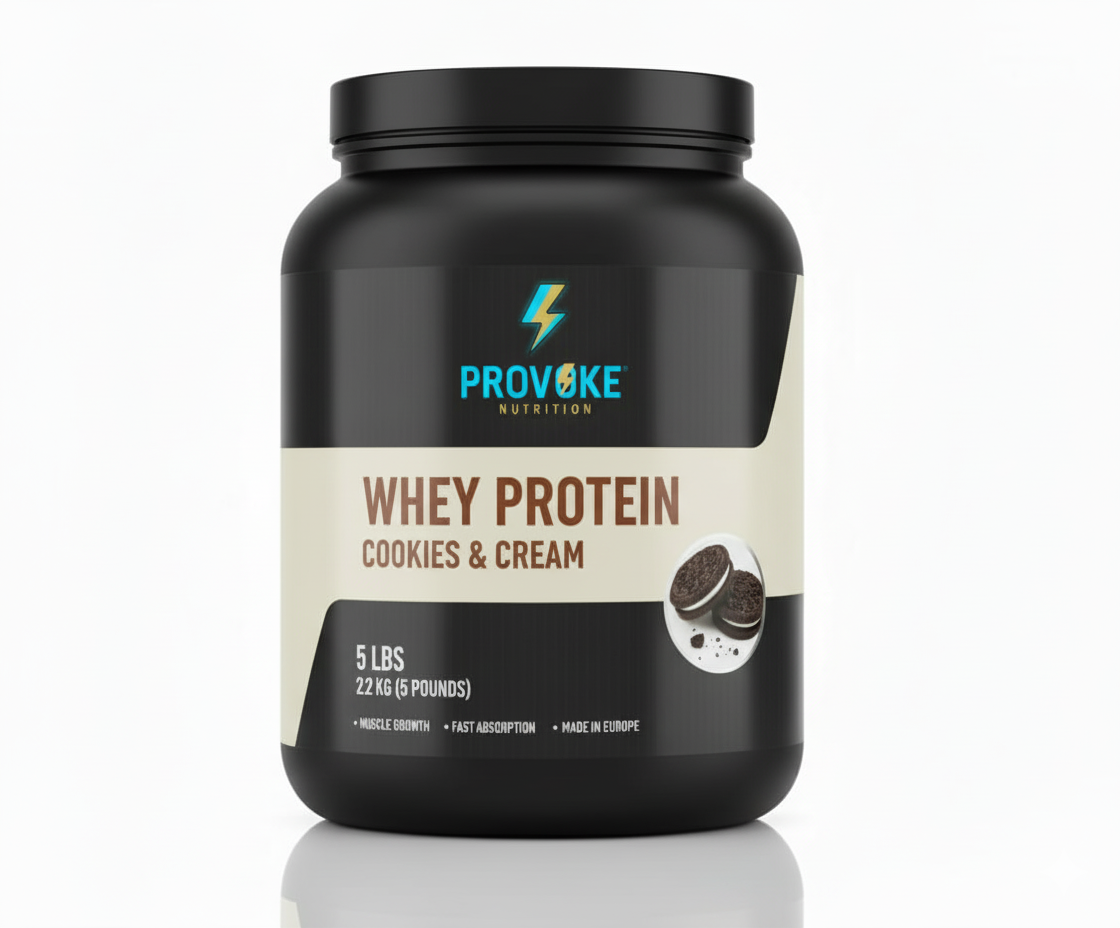 Provoke whey protein cookies & cream flavor 5lb
