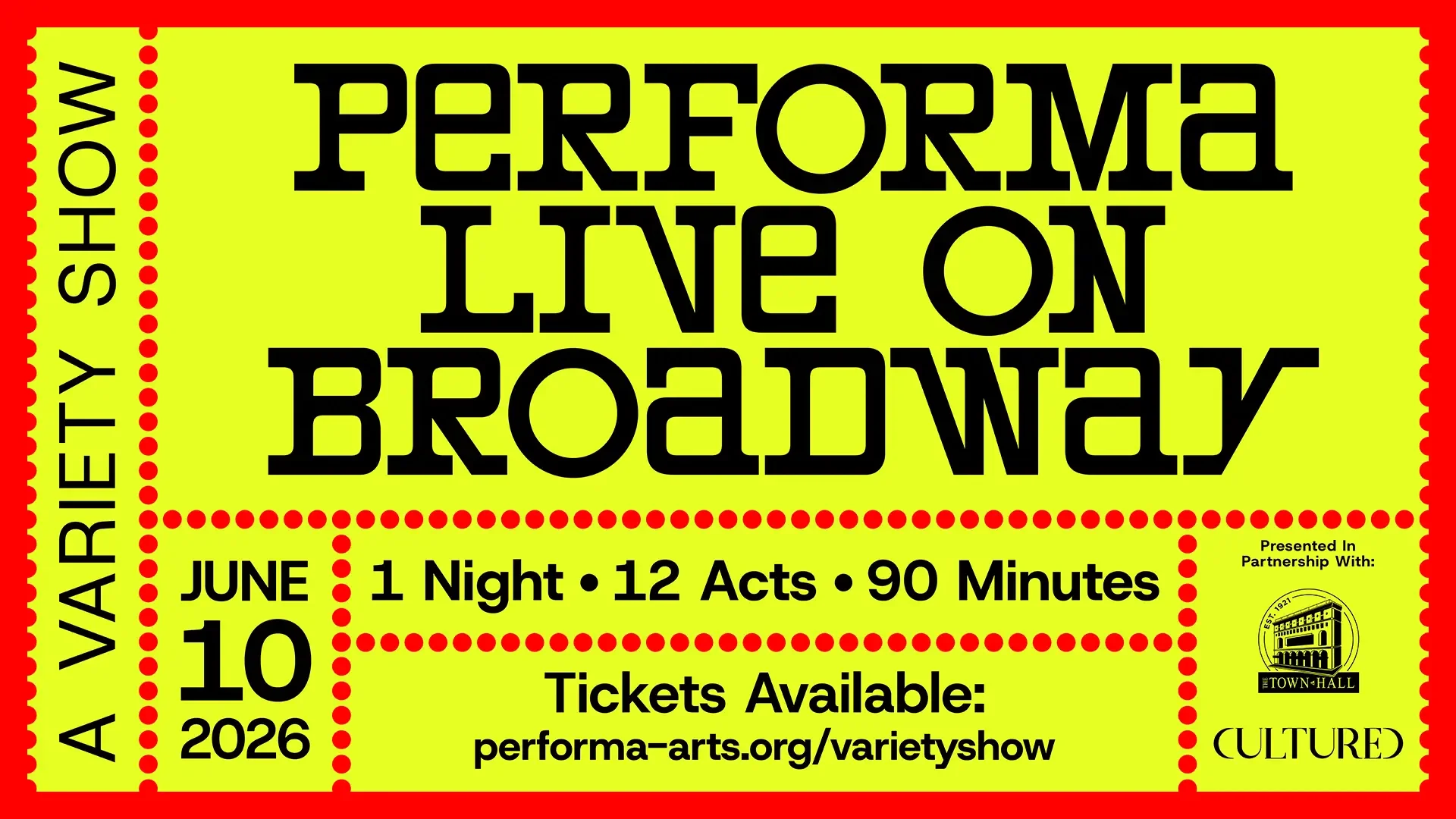 Performa Live on Broadway