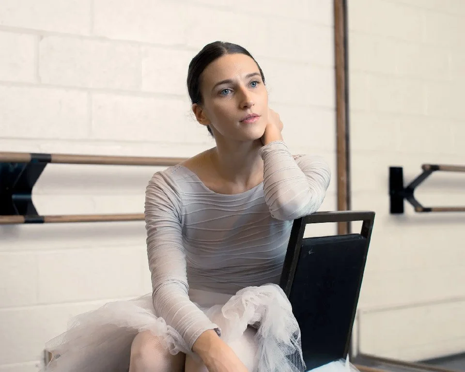 Devon Teuscher seated in studio