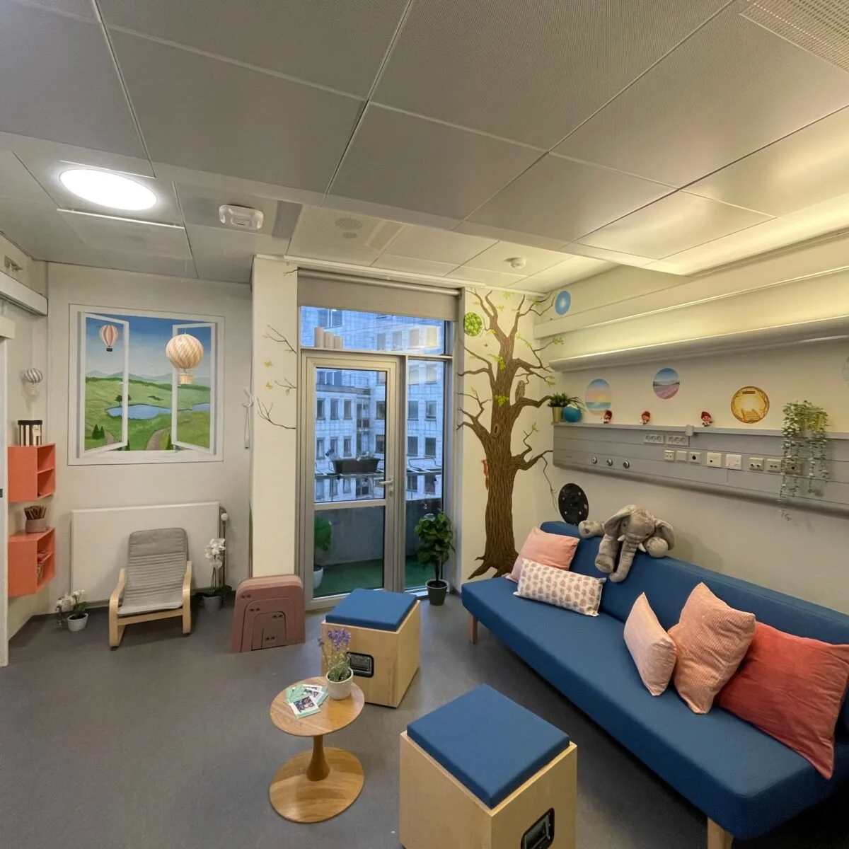 Familierum på Respiratorisk Center Øst, Glostrup