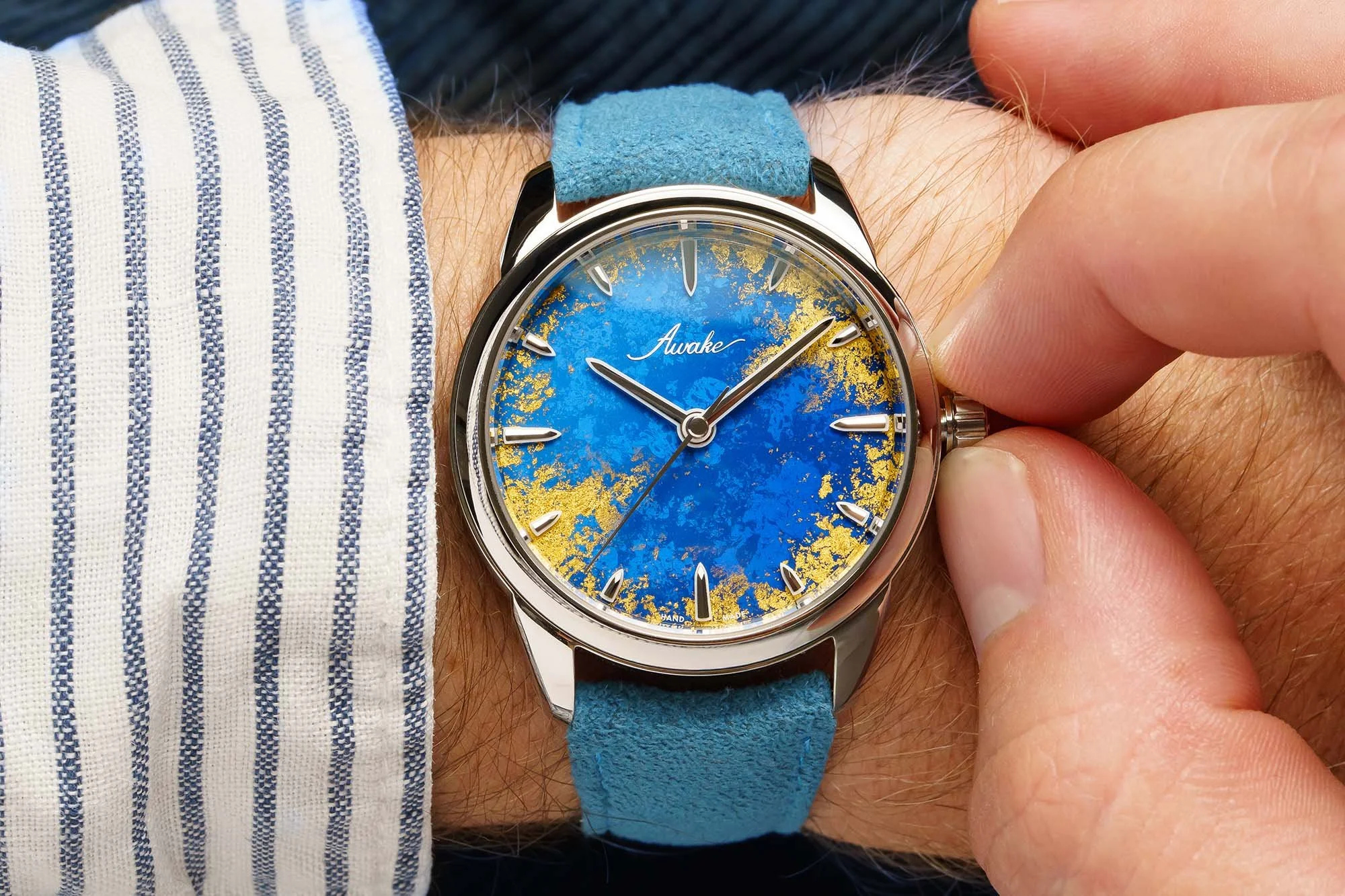 AWAKE Son Mai - Frosted Royal Blue - Wristshot 1.jpg (Copy)