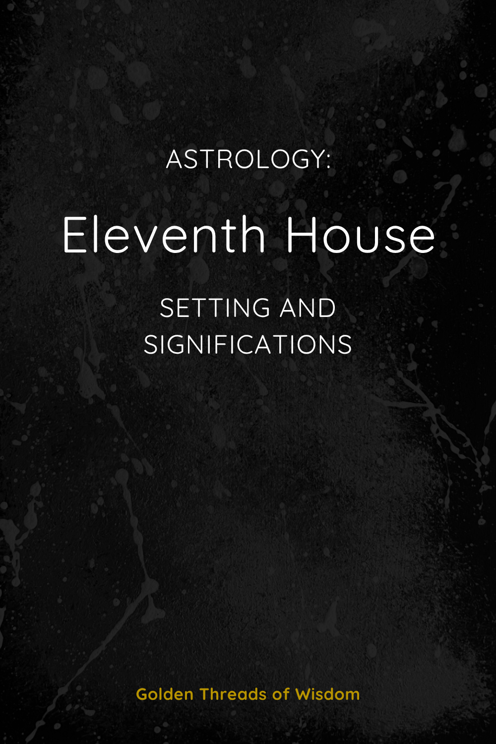 Eleventh House: Setting and Significations