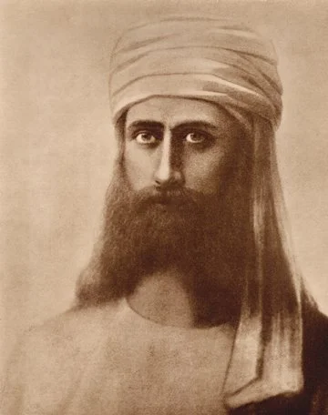 A portrait of an Ascended Master called Morya