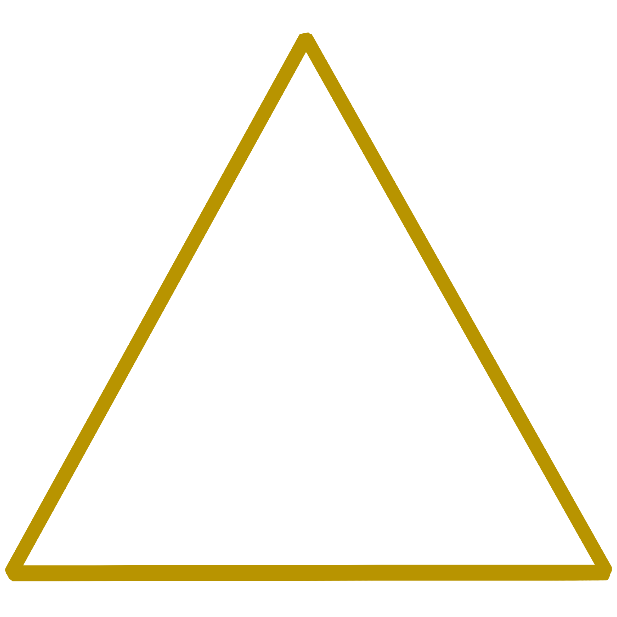 A golden upright triangle.