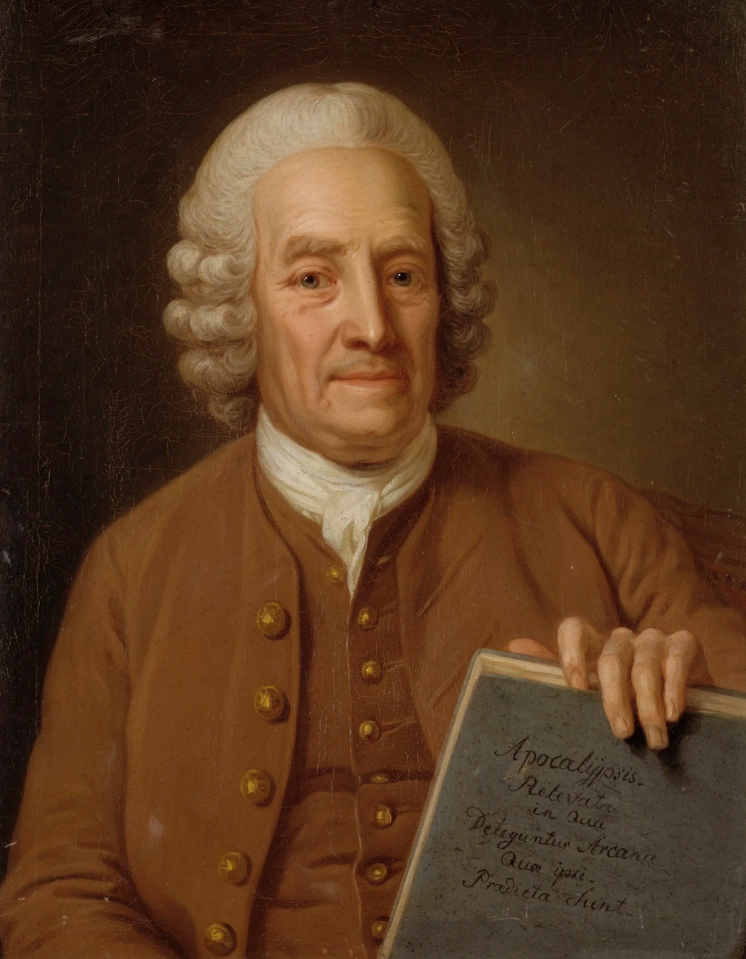 Portrait of an elderly man from the 1700s