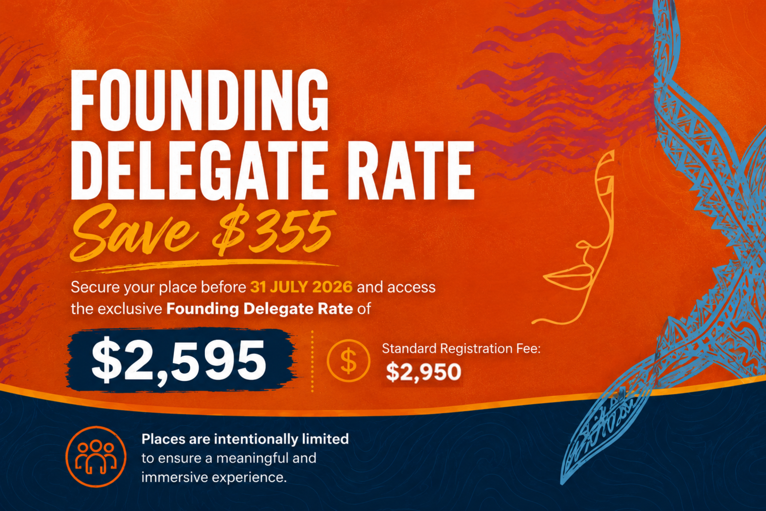Founding Delegate Rate - Save $355