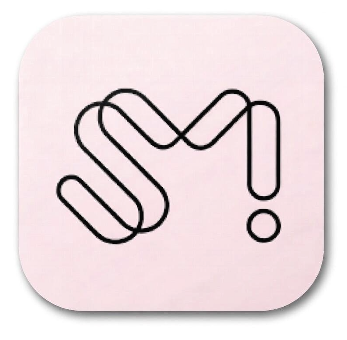 Icon of a black outline paperclip with an exclamation mark on a pink background.